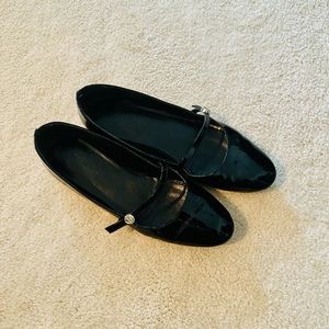 Louis Vuitton Uniforms Black Patent Mary Jane Flats
